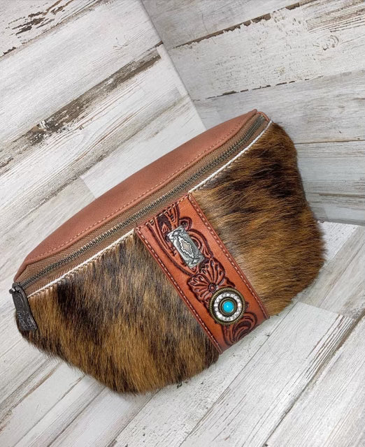 Montana West Cowhide Fanny Pack Meraki Salon Boutique